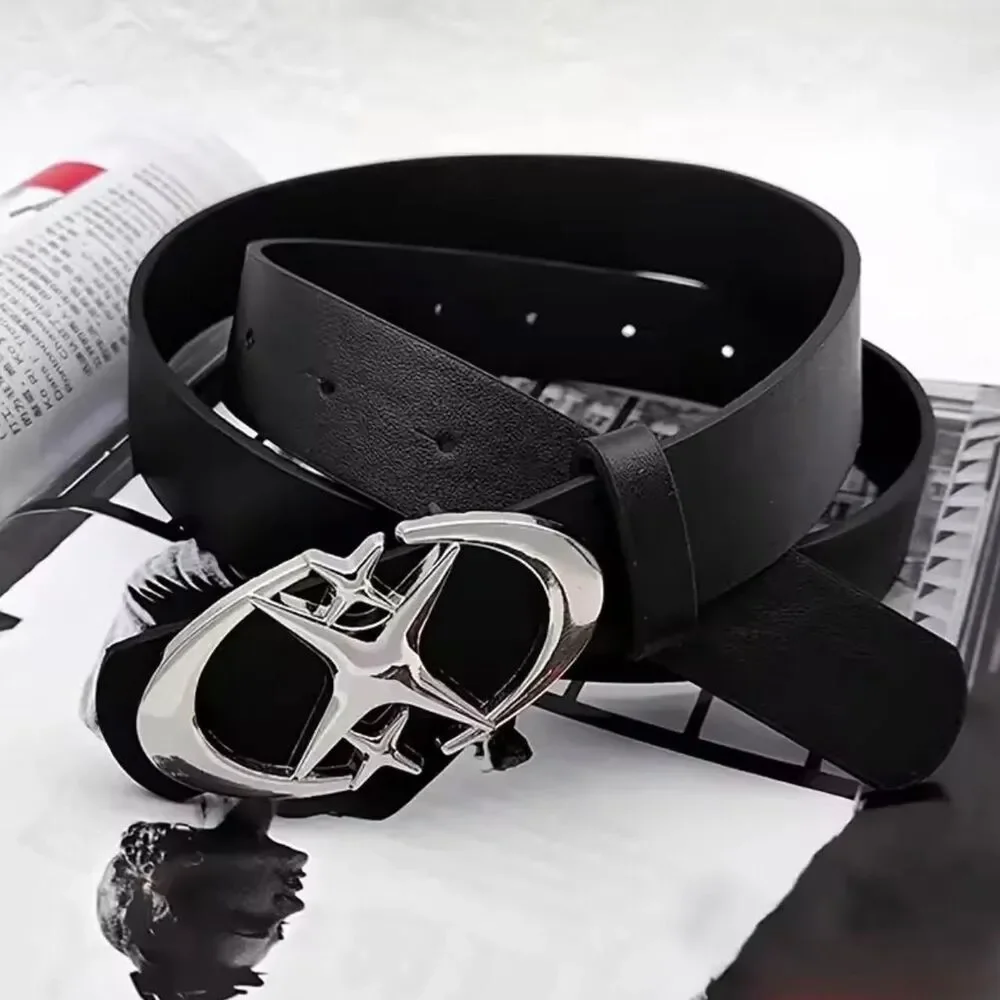 Punk Silver Glint Belt